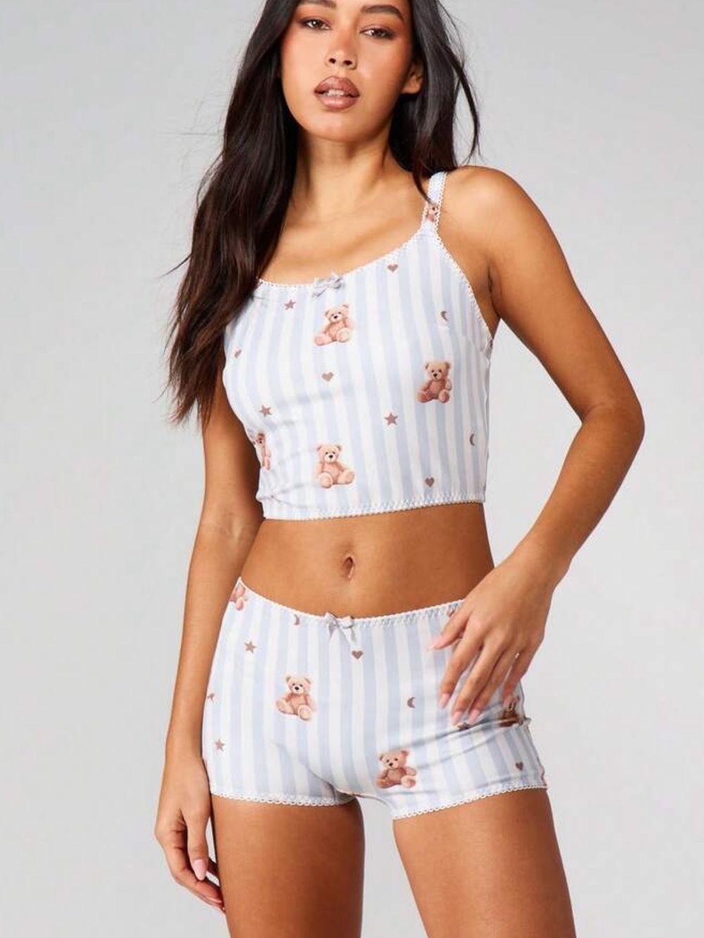 🆕💖Missguided Teddy Print PJ Set